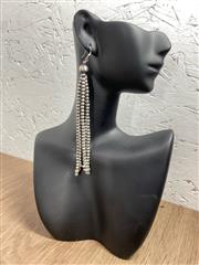 Navajo Pearls Sterling Silver 925 Long Dangle Earrings 16.6g